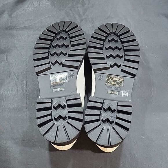 BRAND NEW BAMBOO DOUBLE BUCKLE DECOR FLATFORM MARY JANE SHOES - Picture 11 of 16